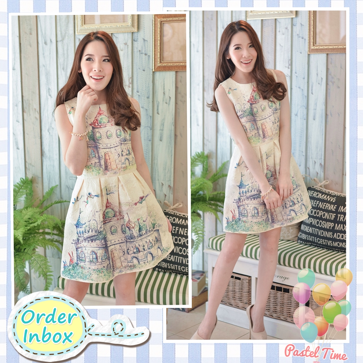 Classy Castle Printed Dress