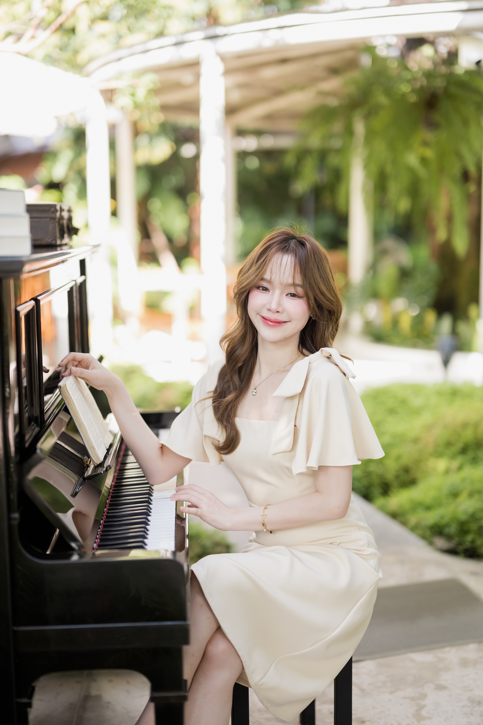 Bellette Bow Shoulder Dress