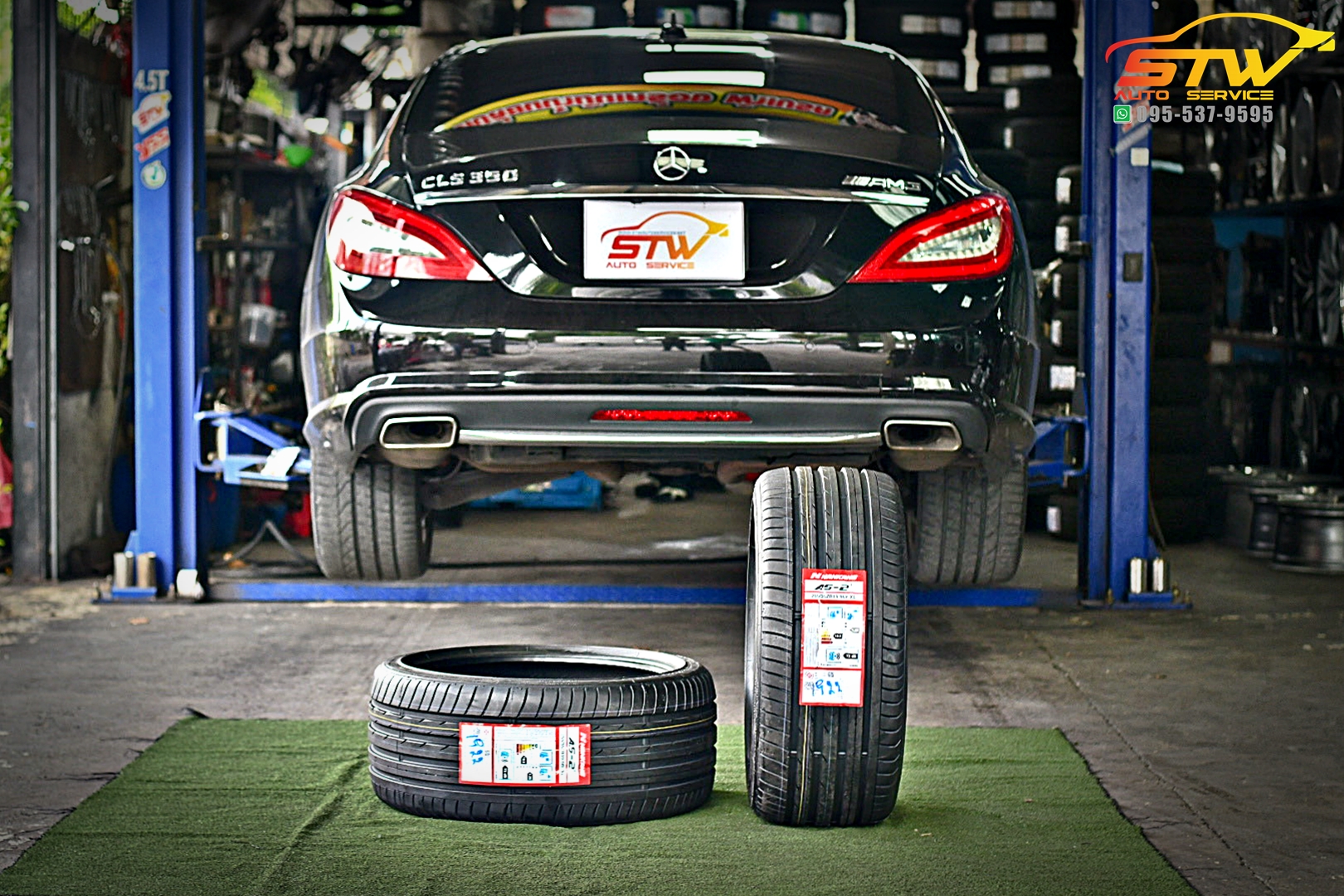 เปลี่ยนยาง Mercedes Benz CLS350 NANKANG AS-2+ 255/35R19 96Y