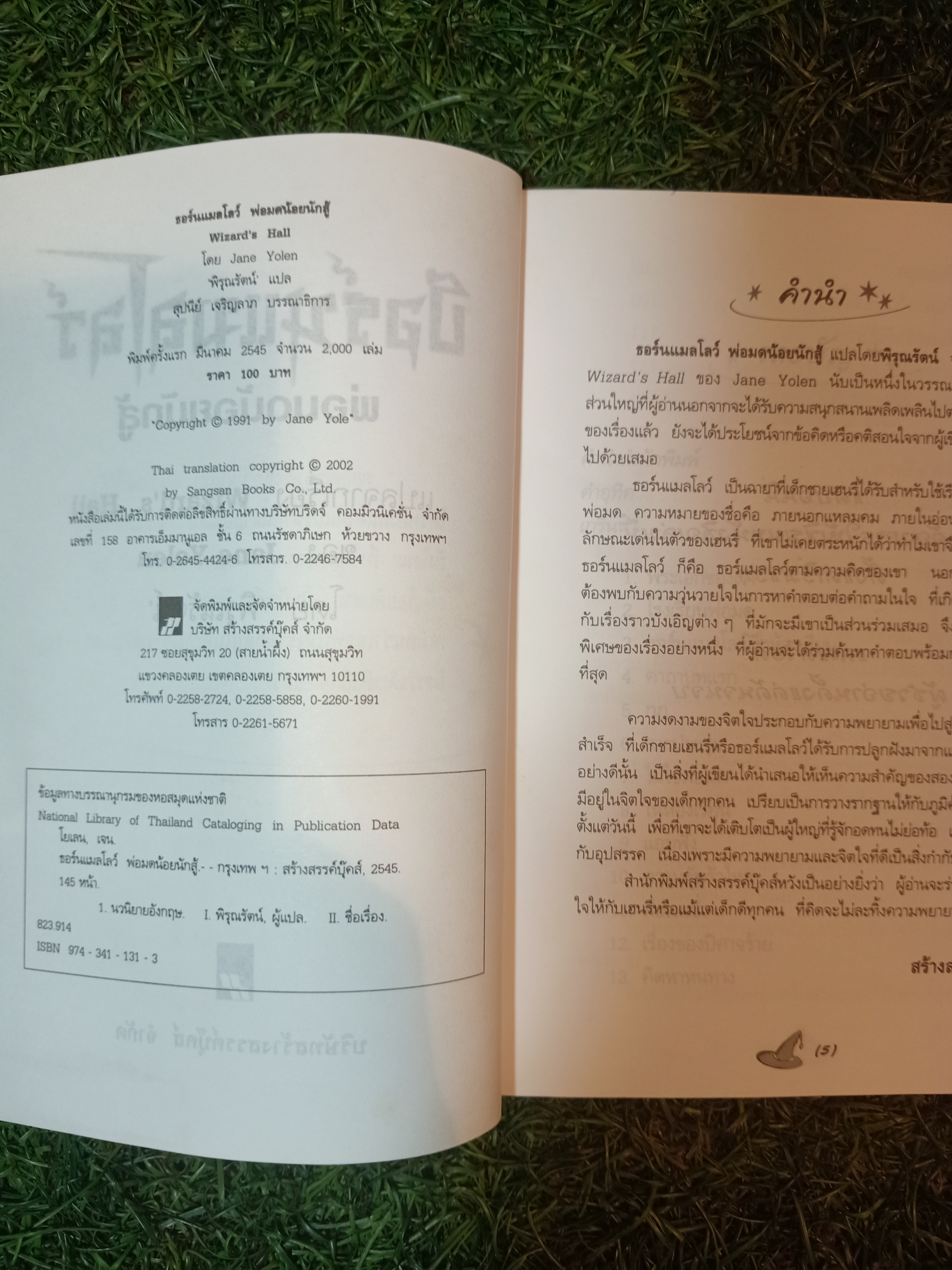 ธอร์นแมลโลว์ พ่อมดน้อย นักสู้ / เจน โยเลน