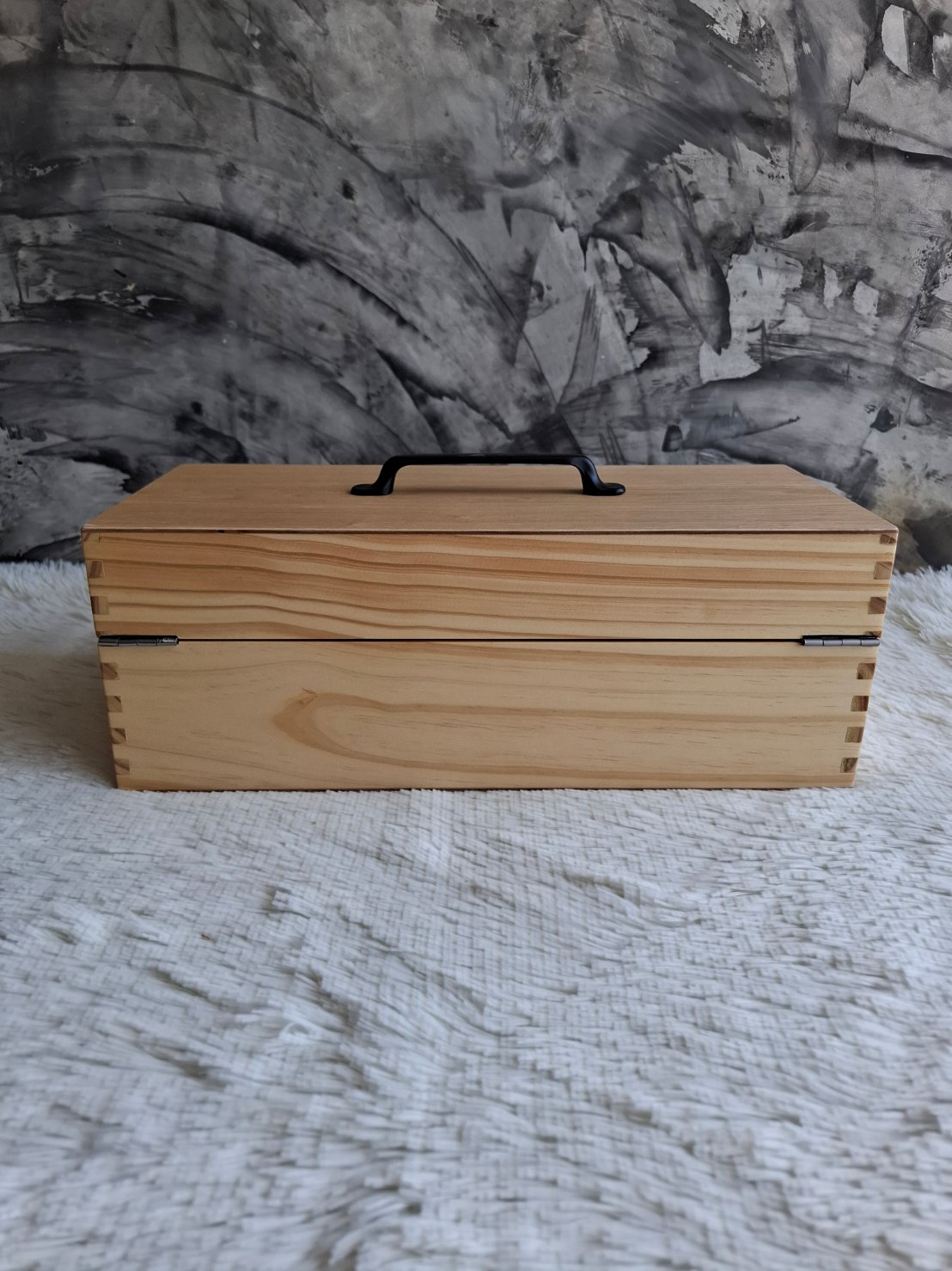 กล่องไม้ฝาล็อคแบ่งช่อง