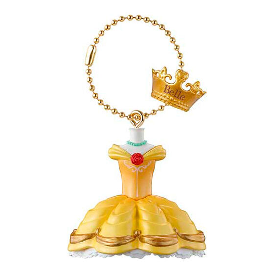 พวงกุญแจ Disney Costume Charms เป็นแบบเสื้อผ้าของเจ้าหญิงดิสนีย์ มาพร้อมมงกุฎ ตัวใหญ่ สูงประมาณ 5 ซม. มี 4 แบบให้เลือก