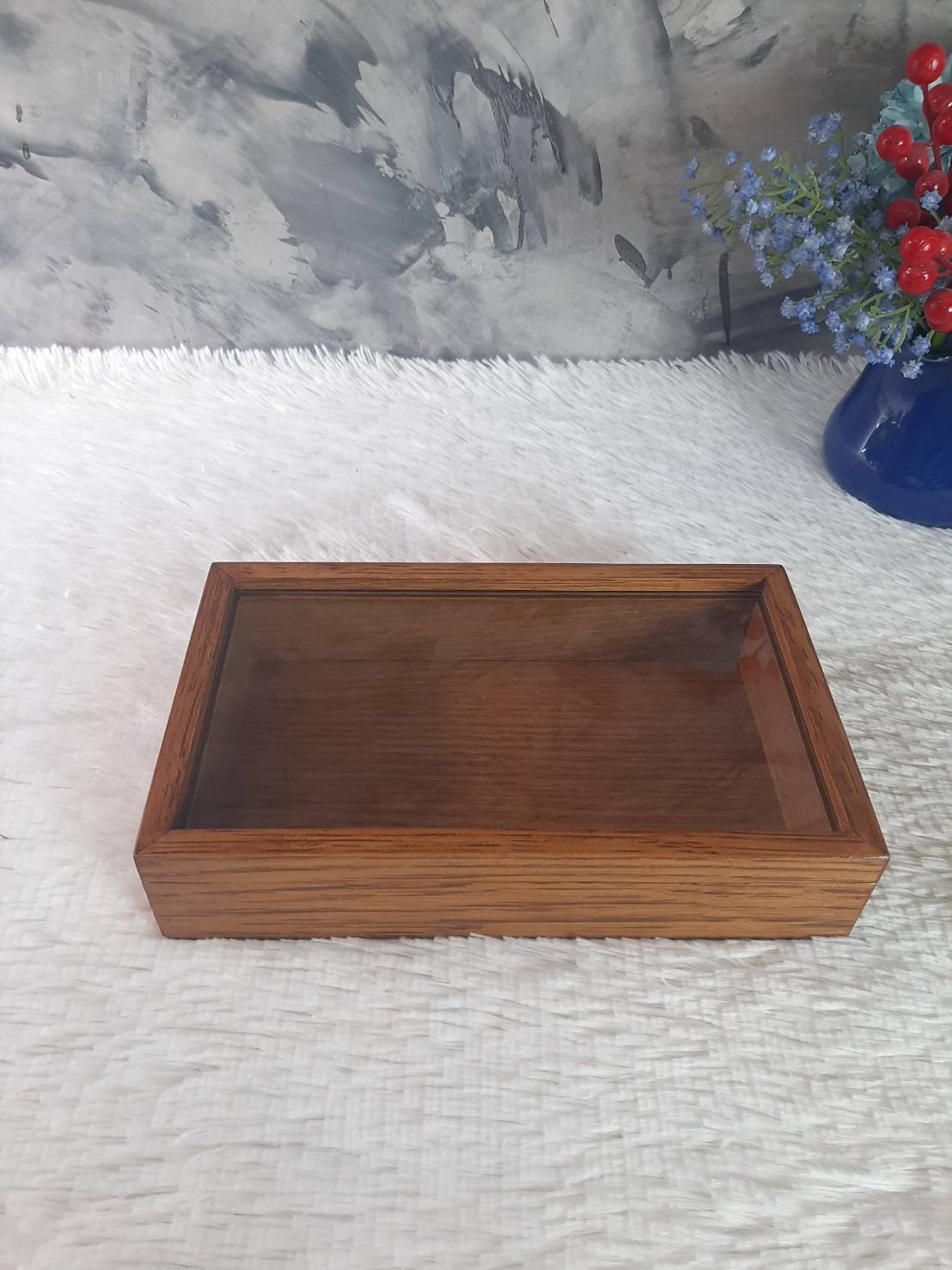 กล่องไม้โอ็คฝากระจก