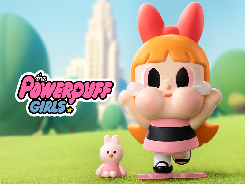 กล่องจุ่ม CRYBABY × Powerpuff Girls Series Figures ของแท้จากช็อป POP MART Shanghai