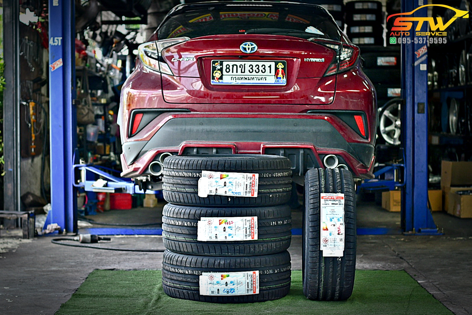 เปลี่ยนยาง TOYOTA CHR KUMHO ECSTA PS71 245/40R20 99Y