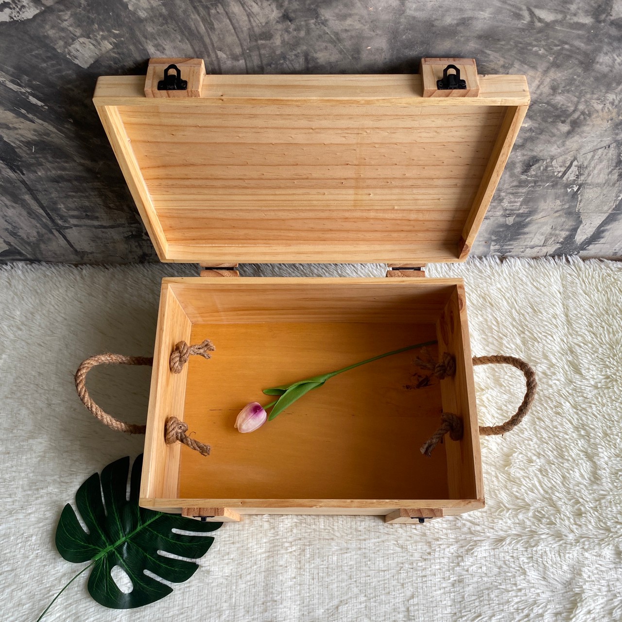 กล่องไม้สนใส่กาแฟ (Coffee Box)