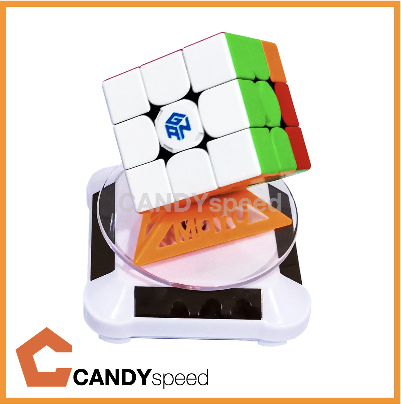 Cube Display 360 Degree Turning Solar Cell Power ใช้พลังงานโซลาเซลล์ | Cube Stand | By CANDYspeed