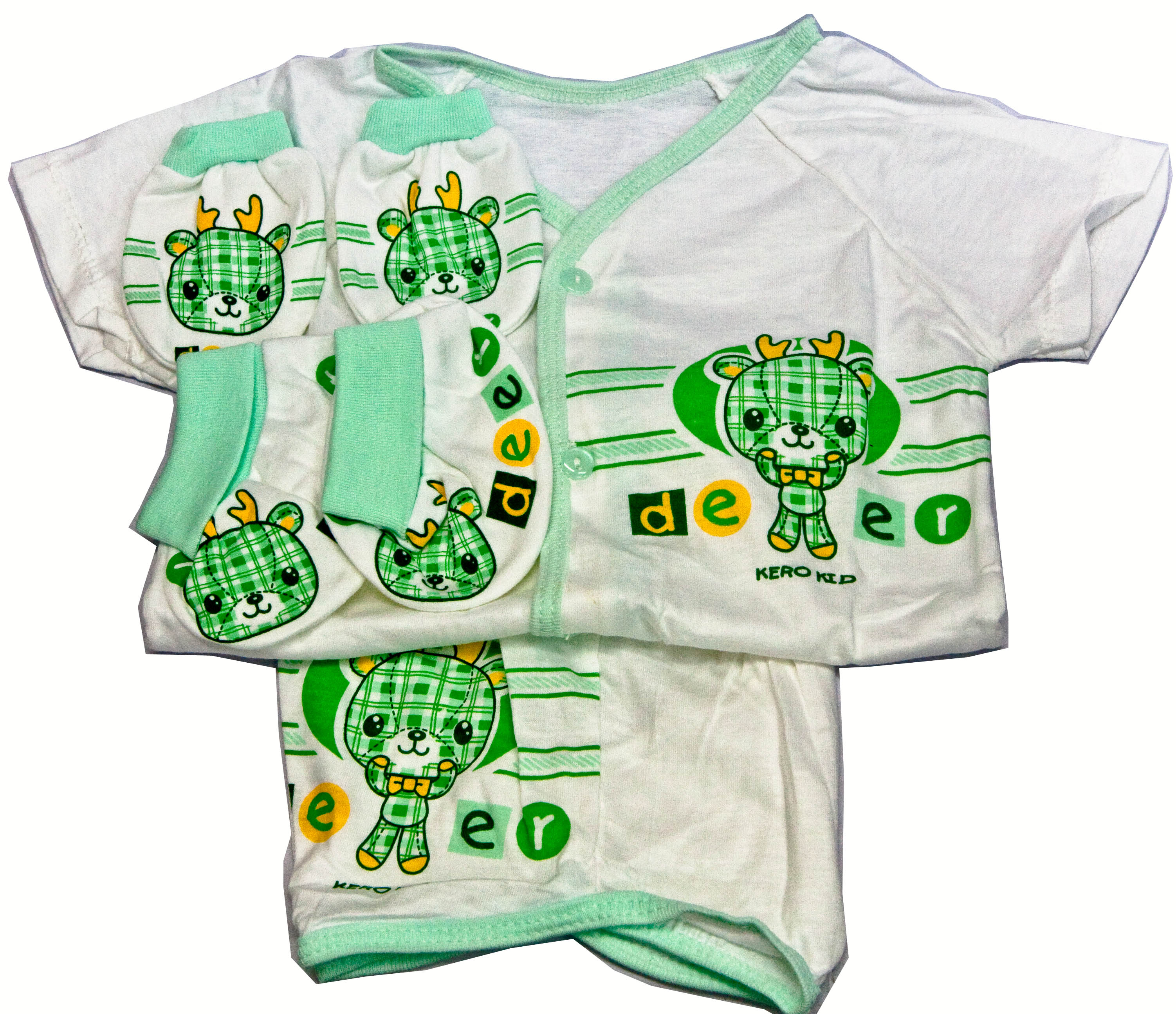 Baby Shirt+Shorts+Mitten+Booties, Kero Kids