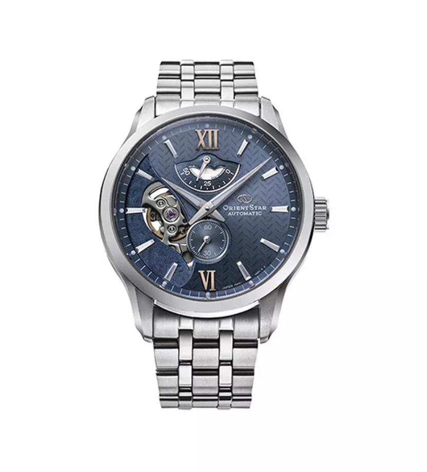 (ประกันศูนย์ไทย) Orient Star Contemporary Layered Skeleton Automatic (Light Blue) รุ่น RE-AV0B08L