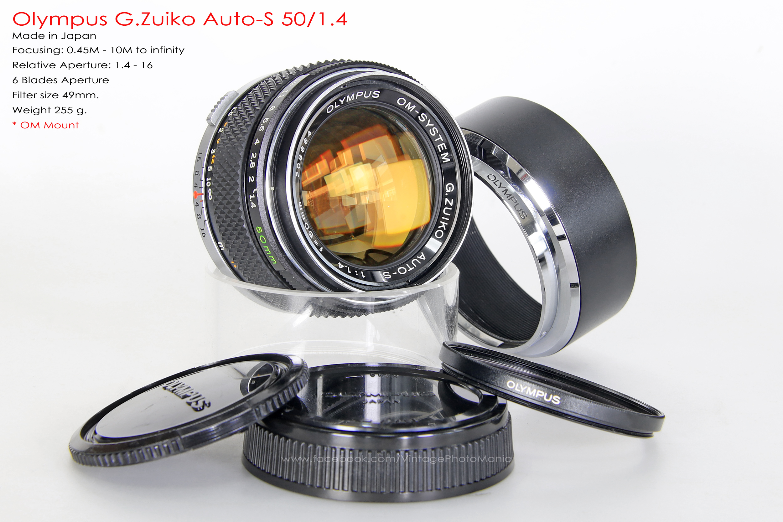 Olympus G.Zuiko Auto-S 50/1.4 *OM Mount เลนส์ไวแสงละลายฉากหลังสวย