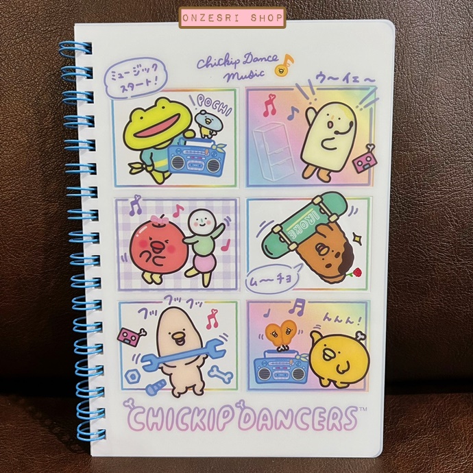 สมุดริมลวด Chickip Dancers - Chickip Dance Music แบบสีขาว ขนาด B6 (18 x 12.5 ซม.) 120 หน้า