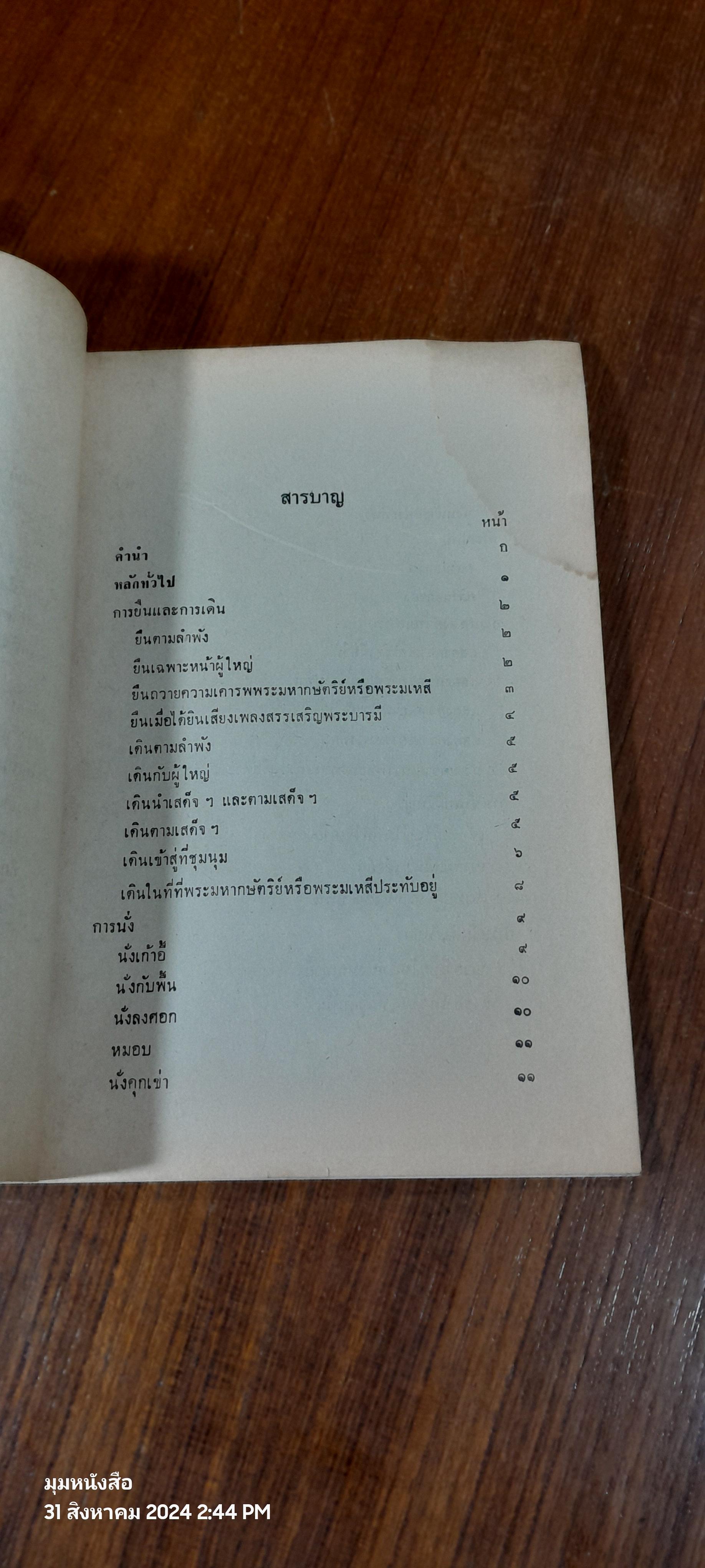 มารยาทไทย ของ หม่อมหลวงปีย์ มาลากุล / กองวัฒนธรรม (มีรอยโดนน้ำ)