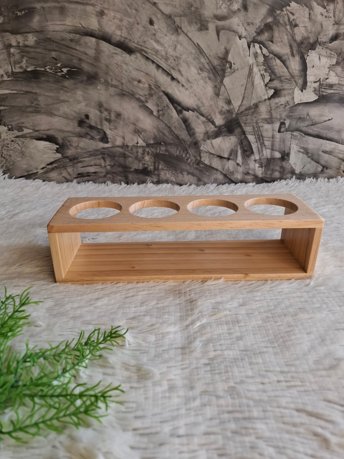 งานถาดไม้ใส้แก้วน้ำ