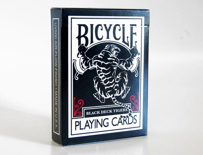 ไพ่ Bicycle Black Tiger ( Red Pips )