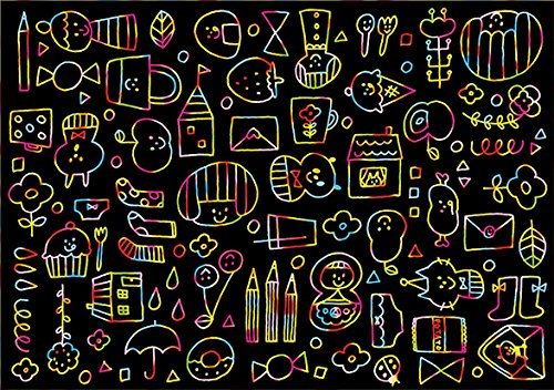 Mizutama Scratch Art First Kit เซ็ตขูดงานศิลปะแบบคุณ mizutama จากญี่ปุ่น ด้านในมีกระดาษให้ขูด 16 ลาย มาพร้อมปากกาขูดและกล่องใส่ ขูดออกมาได้จะเป็นภาพน่ารัก ๆ ขนาดกล่อง 16.5 x 22 x 1.5 ซม.