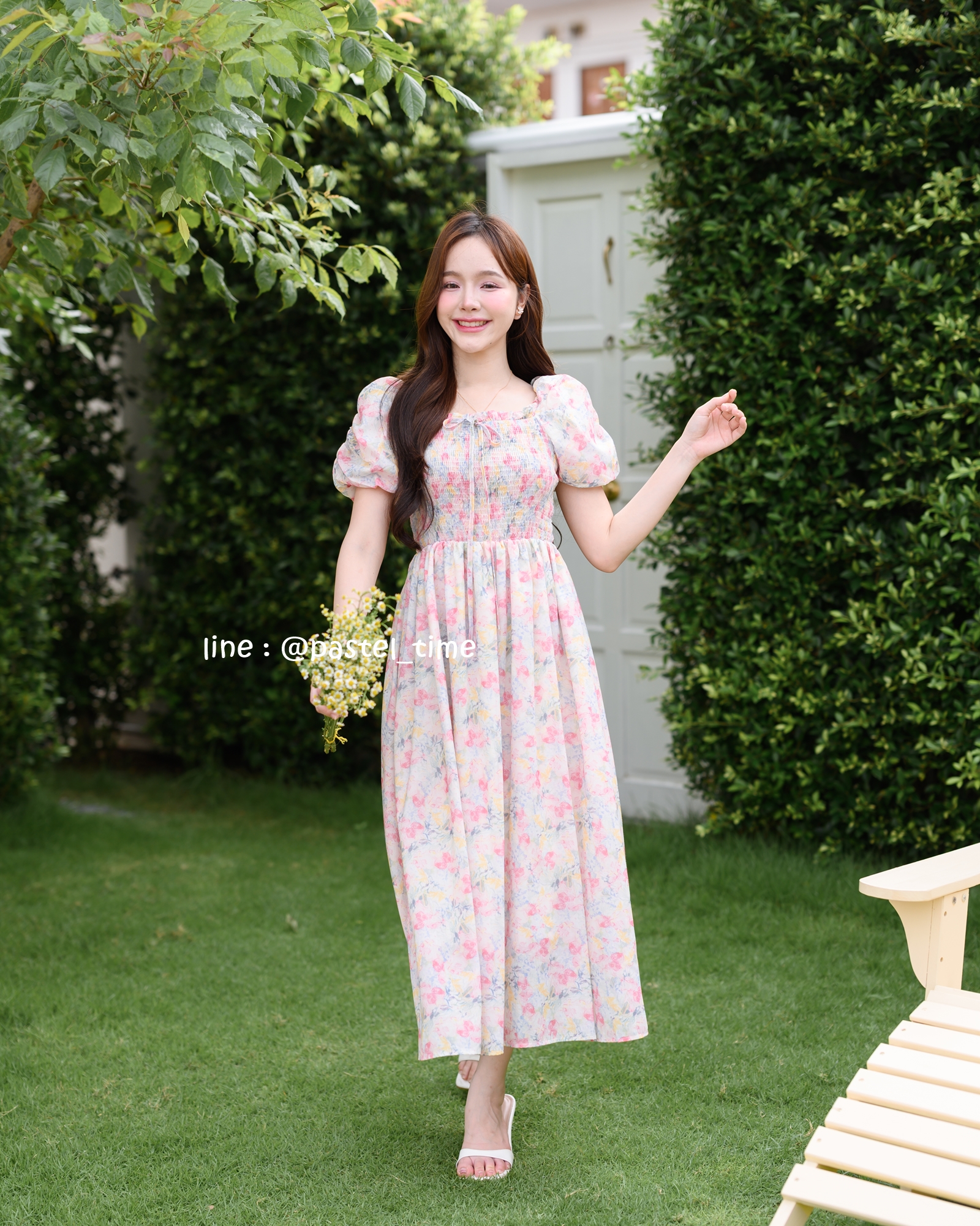 Fiore Smock Midi Dress