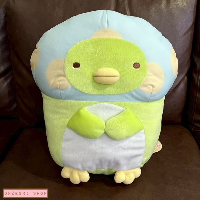 ตุ๊กตา Sumikko Gurashi Mushroom (Kinoko no Manekko) แบบ Penguin? เขียว ขนาด 40 x 40 ซม.