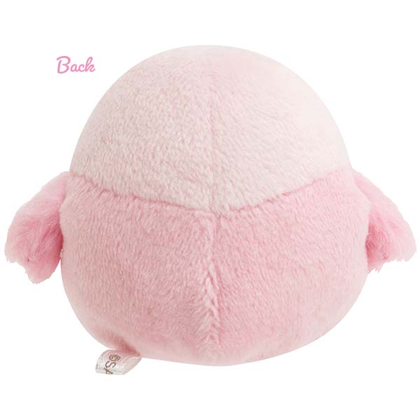 กระเป๋า Sumikko Gurashi Minna de Kotorikko Mini Bag ด้านหลังเป็นช่องใส ไว้โชว์ตุ๊กตาได้ (แบบตัวเล็ก) มาพร้อมตุ๊กตา Tapioca ฟ้า ไซส์ SS ใส่ชุดนกสีชมพู ขนาด 10.5 x 9.5 x 5 ซม.