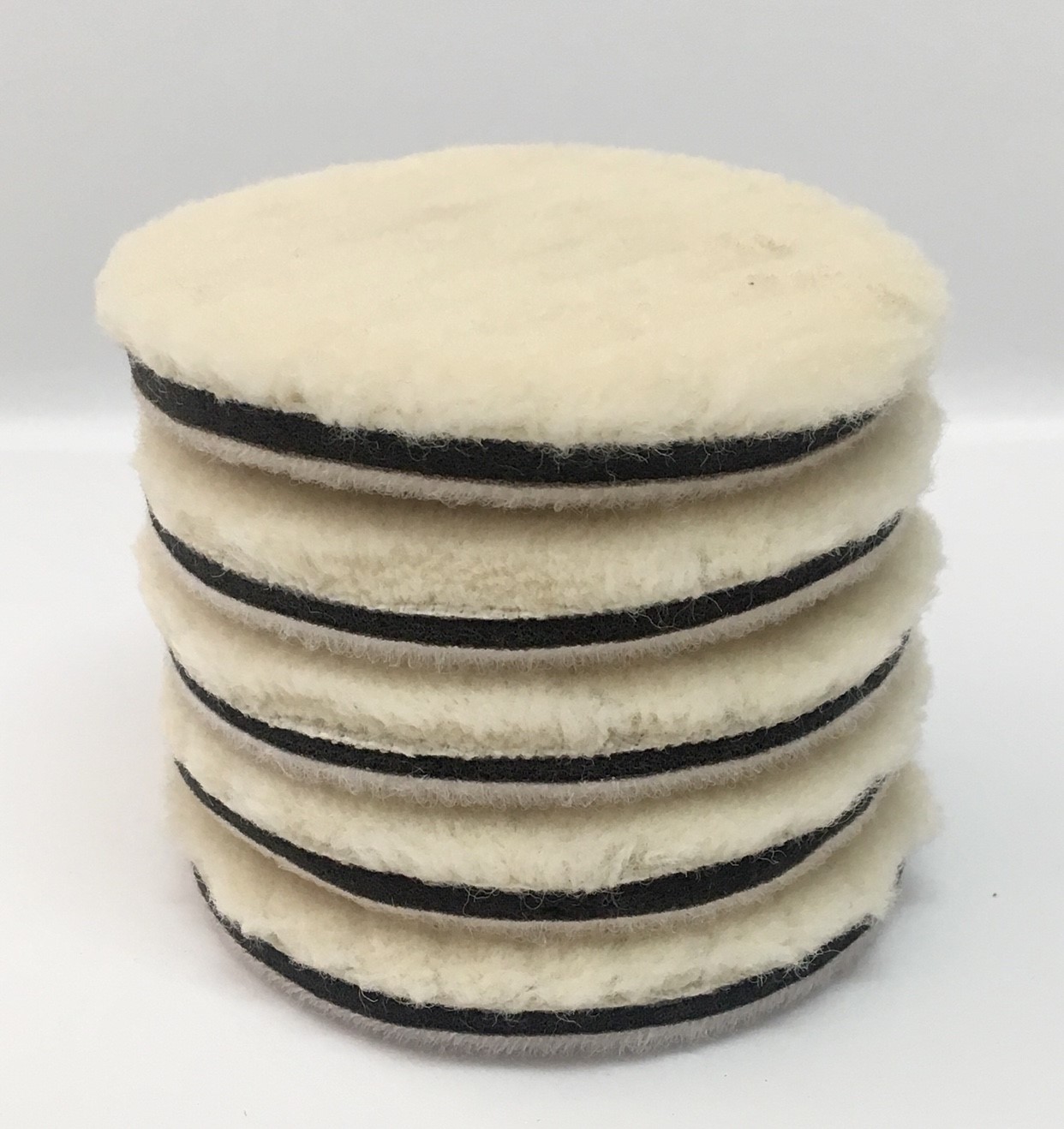 ลูกขัดขนแกะ 3" ขนสั้น (มีโฟมรอง) สำหรับติดแป้นหนามเตย