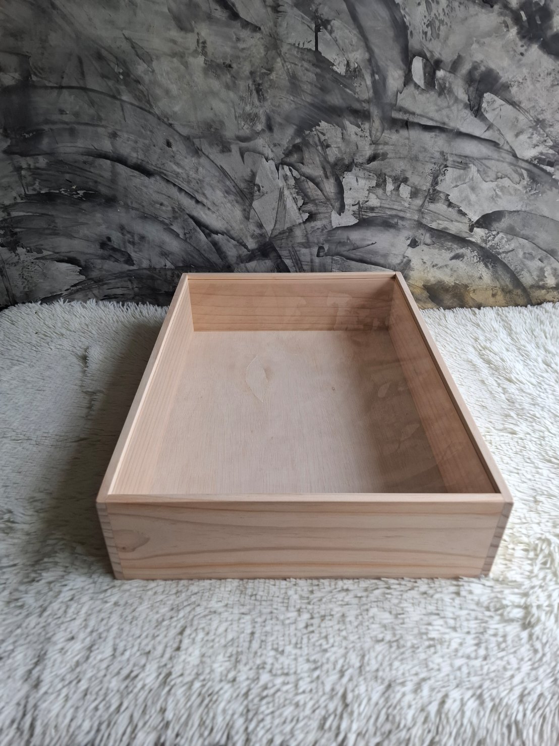 กล่องไม้ฝาสไลด์อะครีลิค