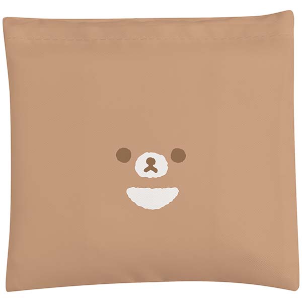 กระเป๋า Eco Bag ลาย Rilakkuma Cotton Face แบบ Chairoi Koguma พับได้ พกพาสะดวก ขนาด 63 x 38 ซม. / พับแล้วเหลือ 14 x 14 ซม.