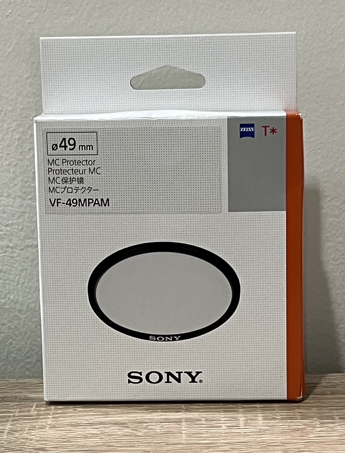 SONY ZEISS T* Filter MC Protecter 49mm ของแท้ 100% ส่งฟรี