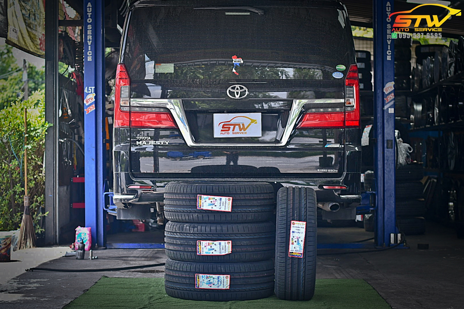 เปลี่ยนยาง TOYOTA MAJESTY MINERVA RADIAL F205 245/45R20 103Y