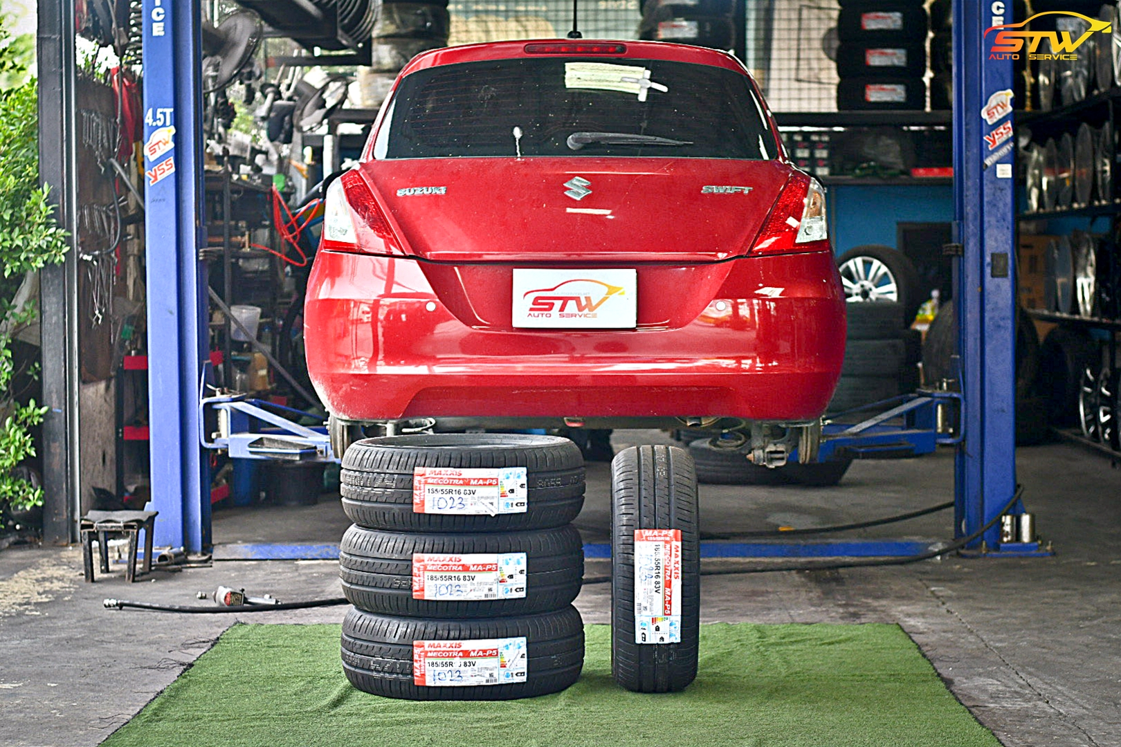 ยาง MAXXIS MECOTRA MAP5 185/55R16 83V ติดตั้งใส่ SUZUKI SWIFT