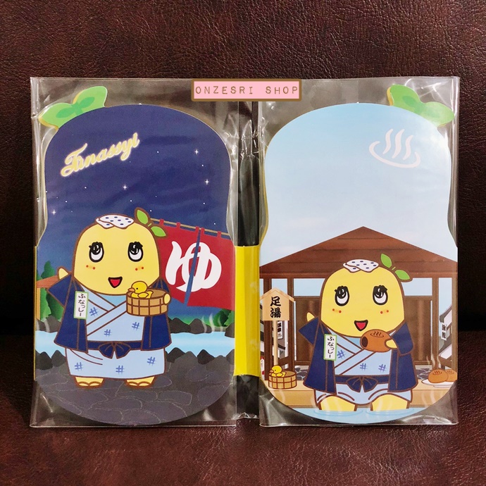 กระดาษโน้ต Memo แบบเล่ม ลาย Funassyi Onsen (Limited) ขนาด 10.3 x 7 ซม. มี 4 ลาย รวม 80 แผ่น