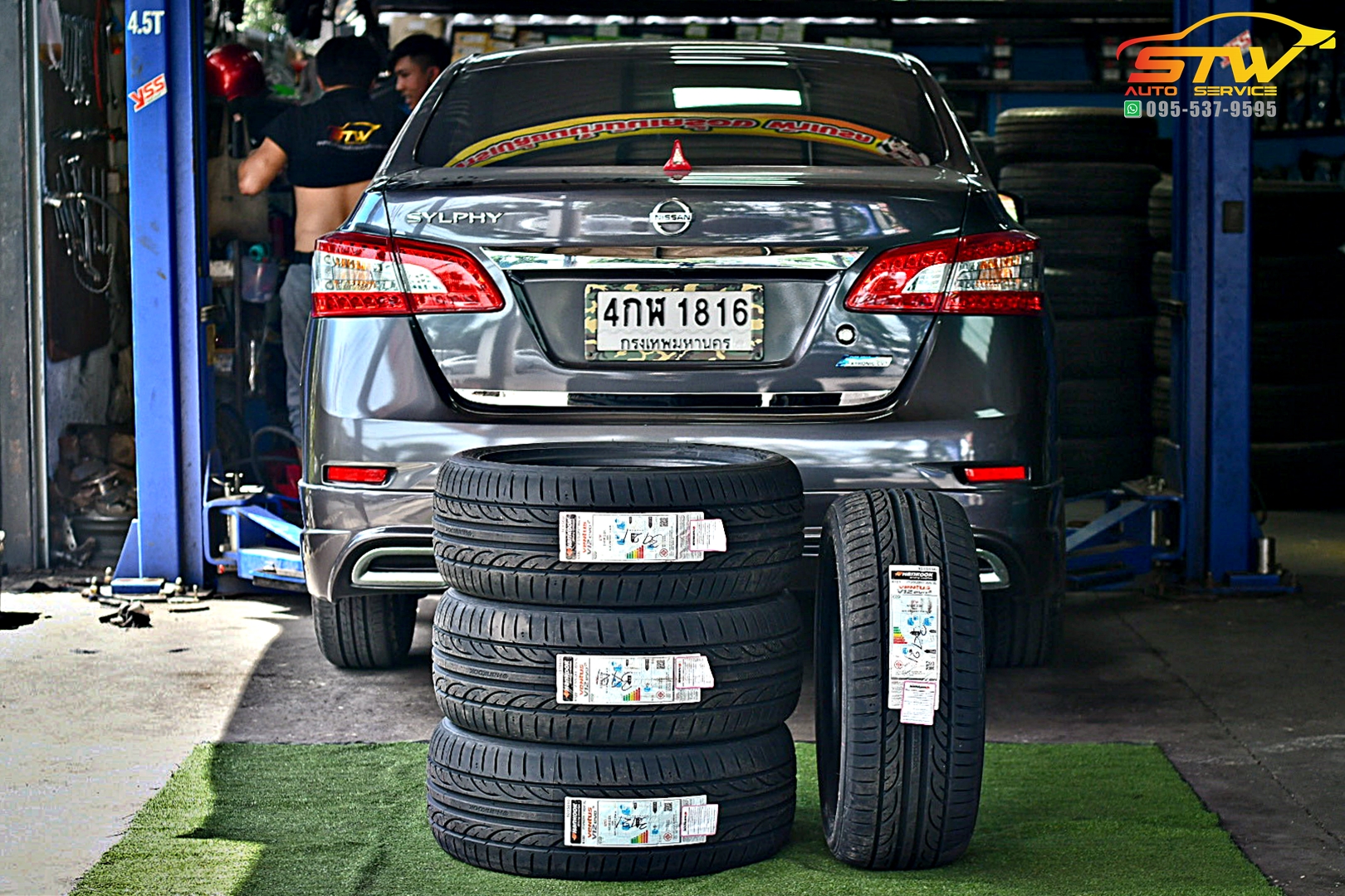 ยางใหม่ HANKOOK V12 Evo2 K120 215/50R17 95W