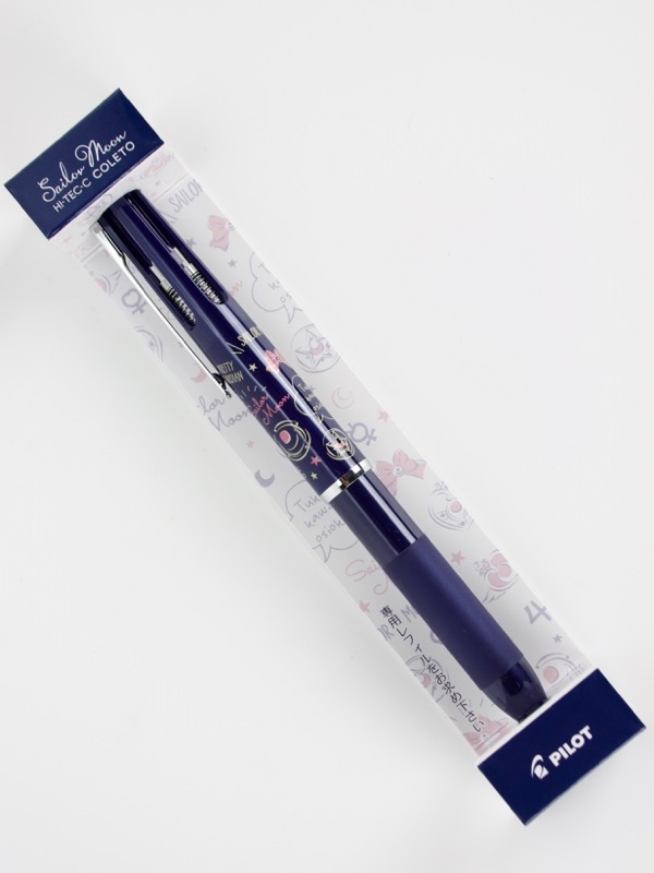 ปลอกปากกา Pilot Hi-Tec-C Coleto เป็นปลอกแบบโลหะ ใส่หมึกได้ 4 ไส้ แบบ Sailor Moon (Limited จากญี่ปุ่น) สีน้ำเงินเข้ม