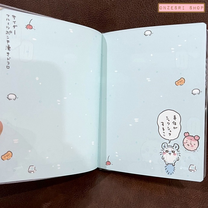 สมุด 2026 Schedule Book เล่มบาง A6 ลาย Chiikawa 3 ตัว สีฟ้า ขนาด 10.5 x 15.2 ซม. (64 หน้า) มีให้จดตั้งแต่เดือน 10/2025 - 12/2026 เป็นปฎิทินแบบ monthly