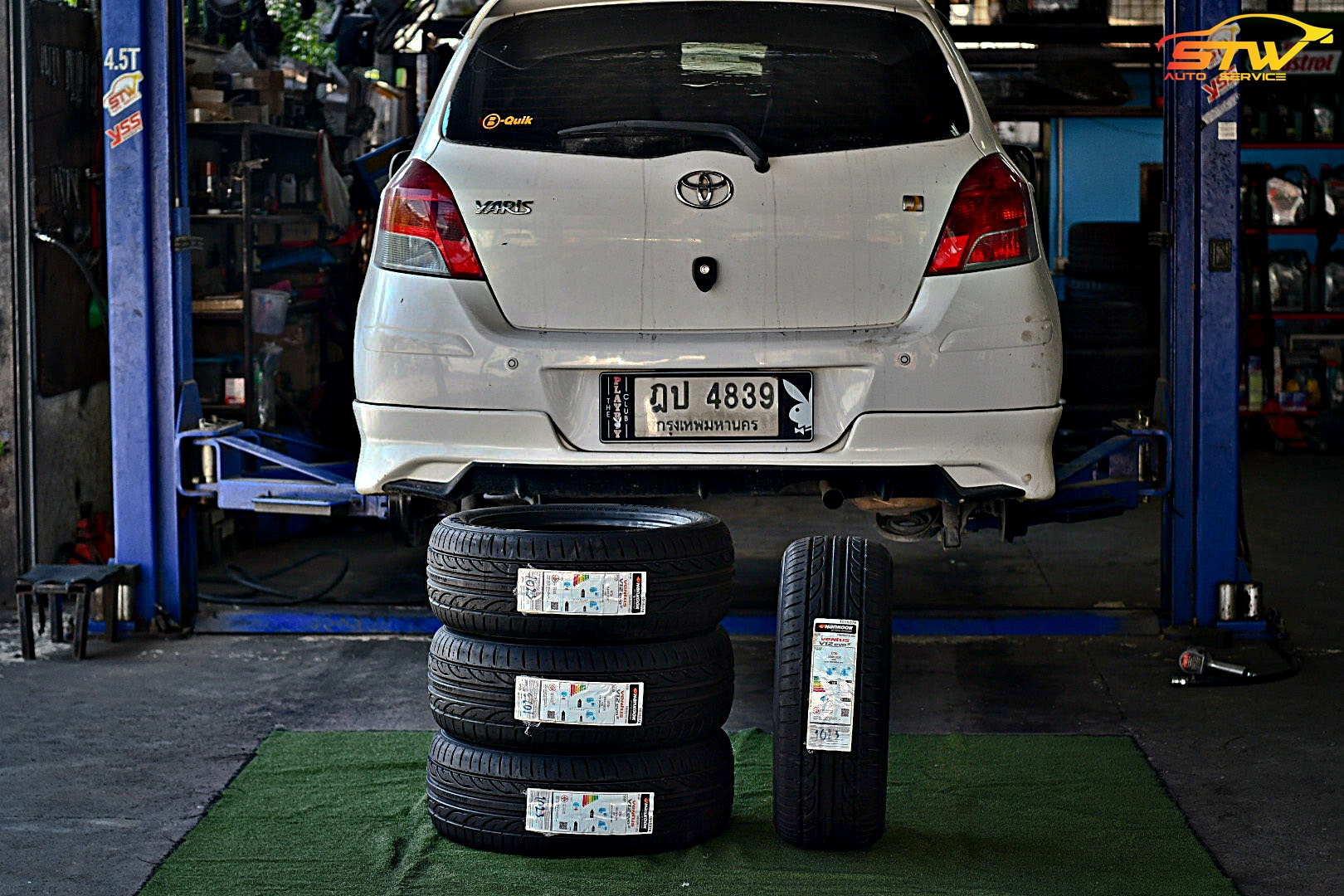 ยาง HANKOOK V12 Evo2 K120 195/55R15 85V ติดตั้งใส่ SUZUKI SWIFT