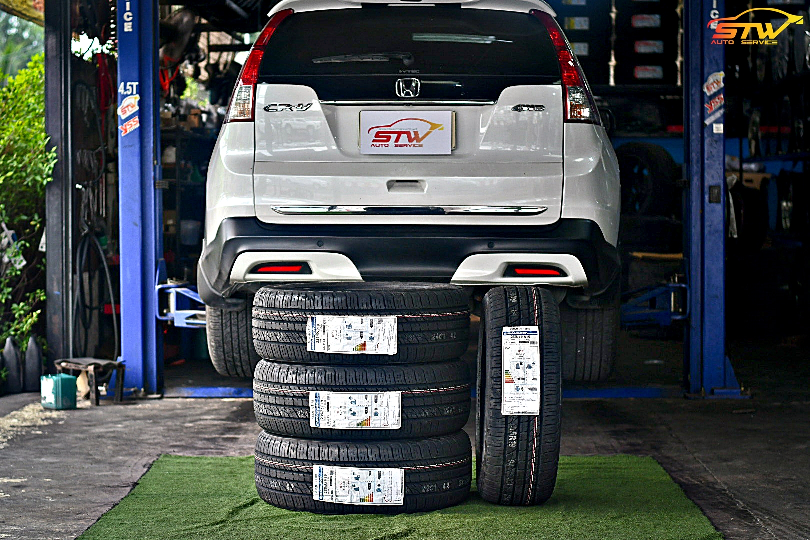 ยาง KUMHO CRUGEN PREMIUM KL33 235/55R19 101H ติดตั้งใส่ HONDA CRV
