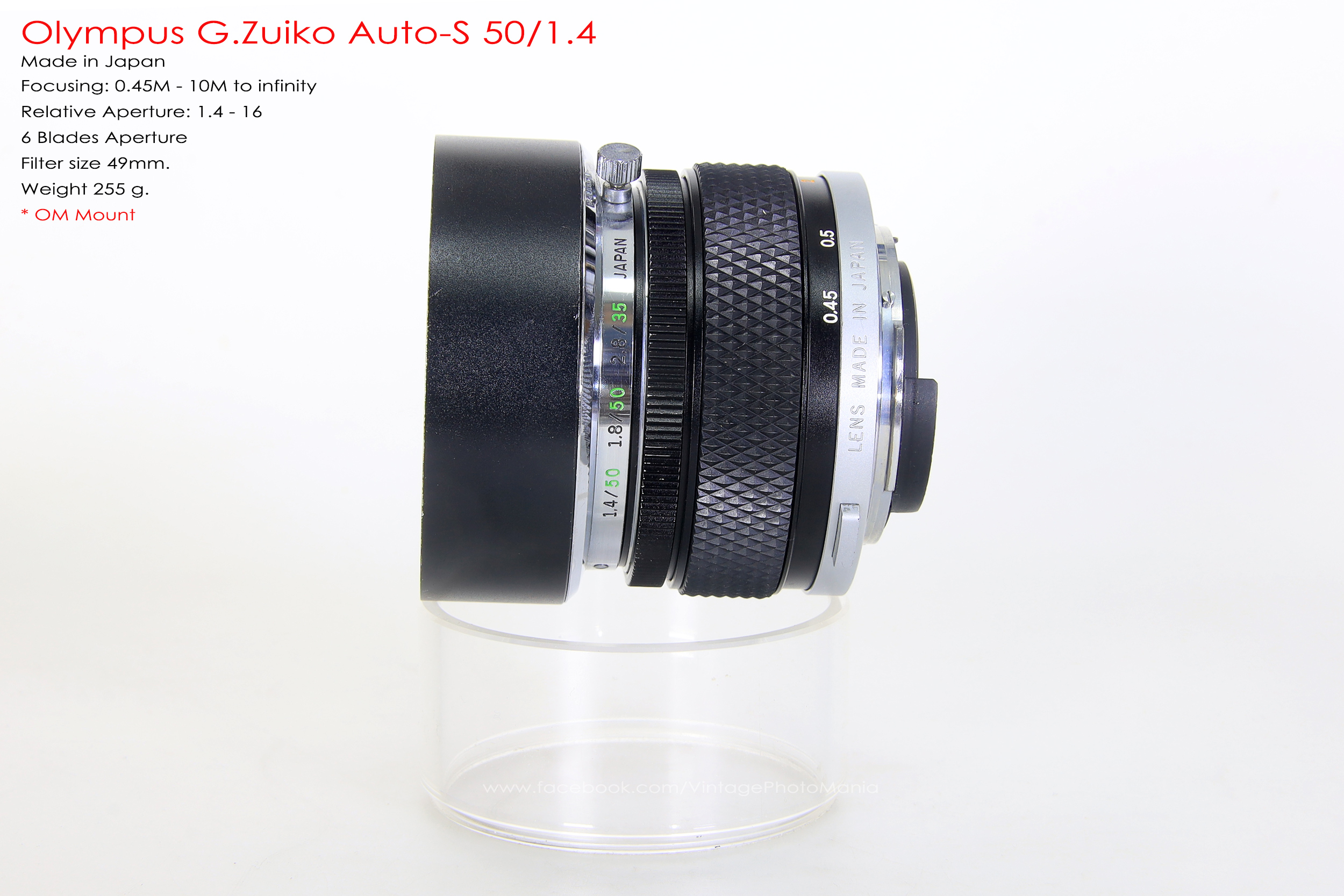 Olympus G.Zuiko Auto-S 50/1.4 *OM Mount เลนส์ไวแสงละลายฉากหลังสวย