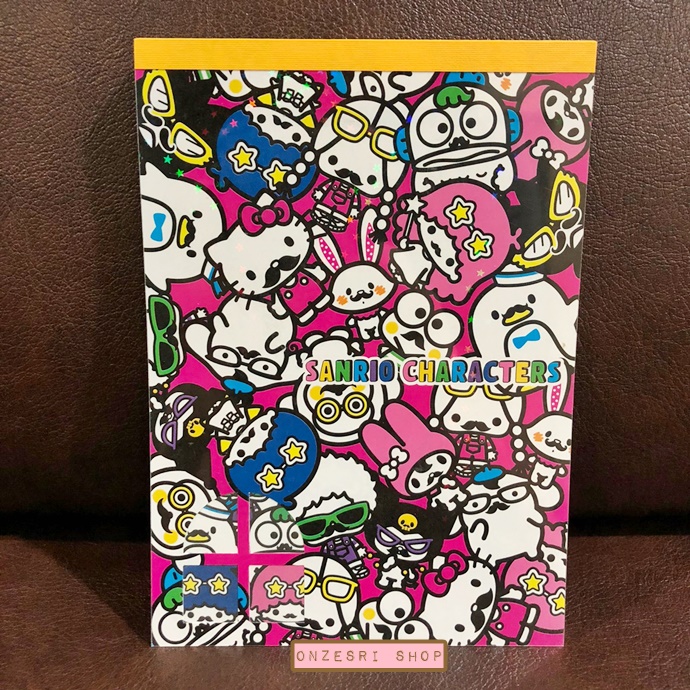 สมุดฉีกขนาด A6 ลายรวม Sanrio หนวด (I love Hige) ขนาด 10.5 x 14.8 ซม. มี 4 ลาย รวม 100 แผ่น