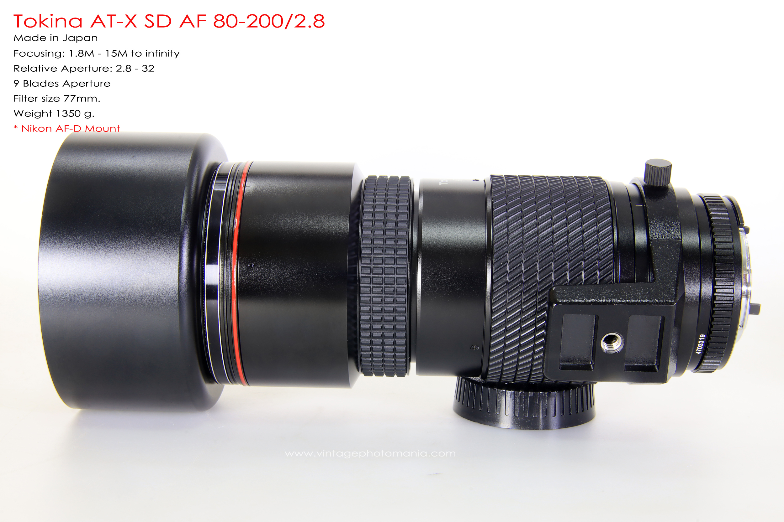 Tokina AT-X SD AF 80-200/2.8 *Nikon AF-D Mount เลนส์ซูมระดับโปรเอฟกว้างละลายหลังสวย