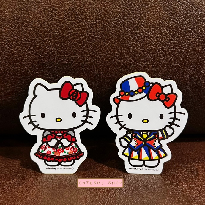สติกเกอร์อเนกประสงค์ ลาย AKB48 x Hello Kitty มี 2 ใบในเซ็ต ขนาด 6 x 5 ซม มี 4 แบบให้เลือก