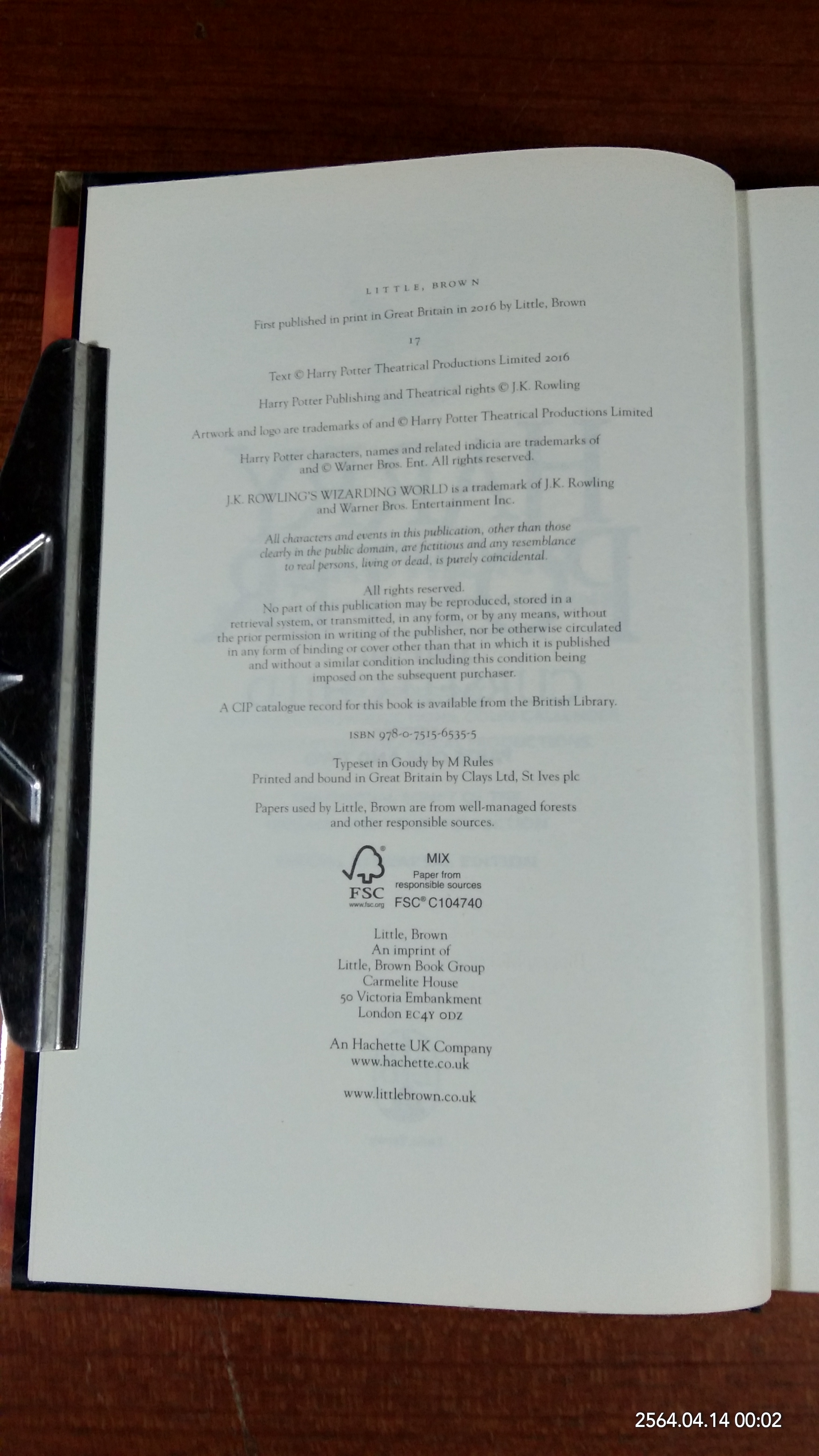 HARRY POTTER AND THE CURSED CHILD / J.K.ROWLING