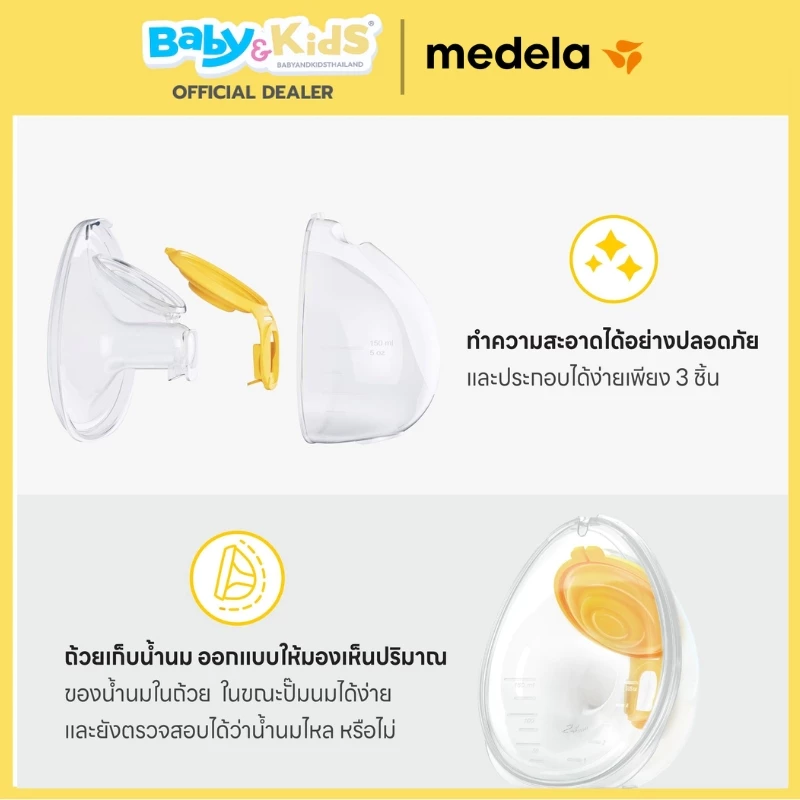Medela เครื่องปั๊มนมมอเตอร์Medela Freestyle™ Hands-free double electric Wearable Breast Pump
