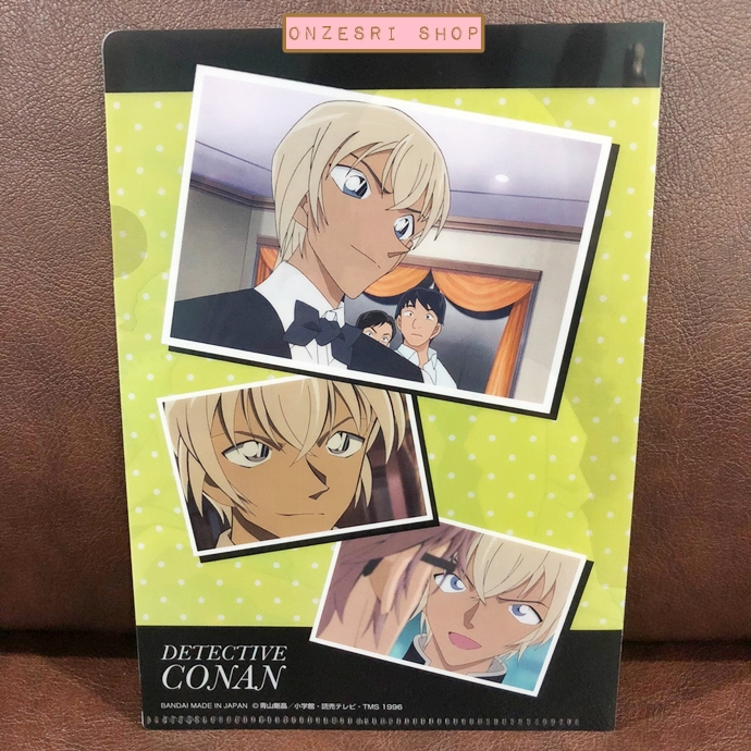 แฟ้มเล็กขนาด A5 ขนาด 14.5 x 20.5 ซม. Detective Conan Art Series Mini Clear File ลาย Toru Amuro มาพร้อมซองกระดาษใส่ลายเฉพาะ ไม่มีวางจำหน่ายทั่วไปนะคะ ต้องกดตู้ที่ญี่ปุ่นมาค่ะ