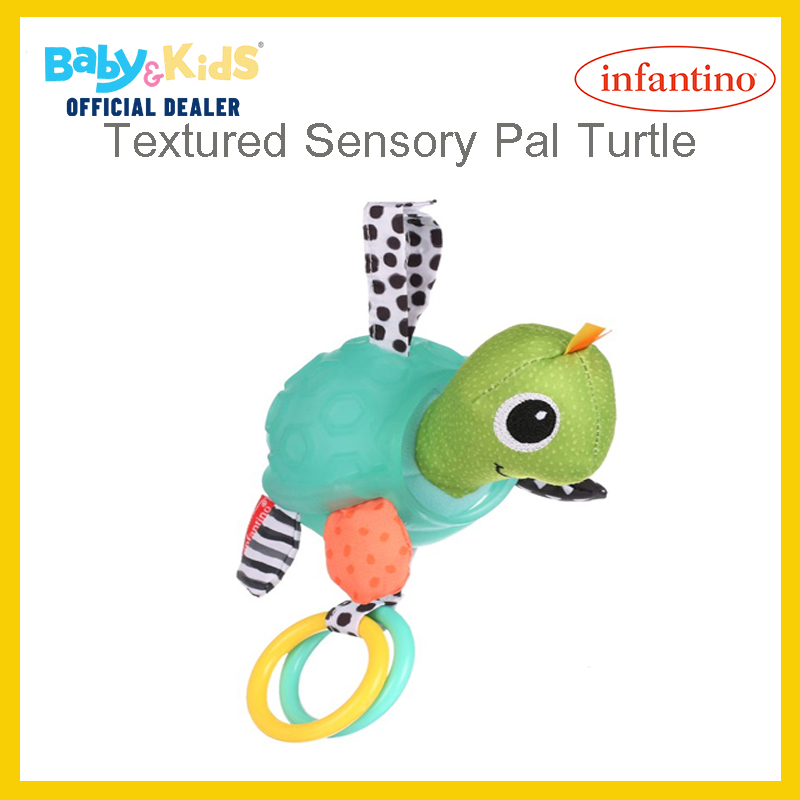 infantino โมบายห้อยรถเข็น เต่า Textured Sensory Pal Turtle