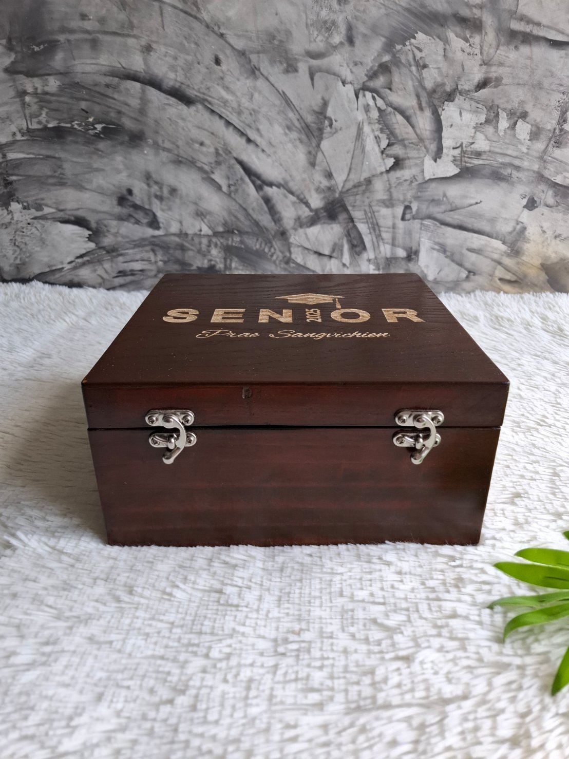 กล่องไม้สนแบบฝาล็อค