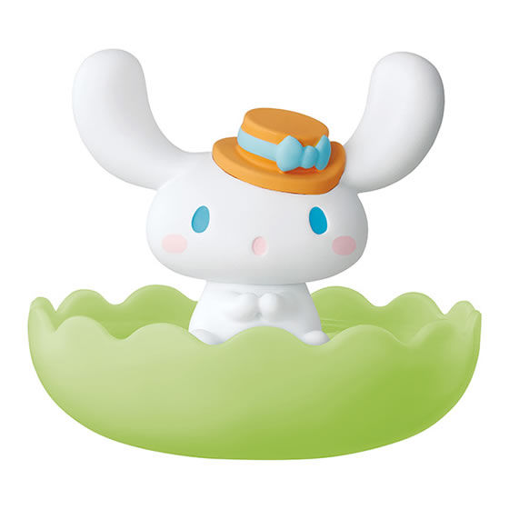 Sanrio Characters Gemries mini figure & Tray Vol.4 ขนาด 7 x 6 x 6 ซม. ตรงฐานวางของได้เล็กน้อย วางเครื่องประดับ คลิป ได้ มี 4 แบบให้เลือก
