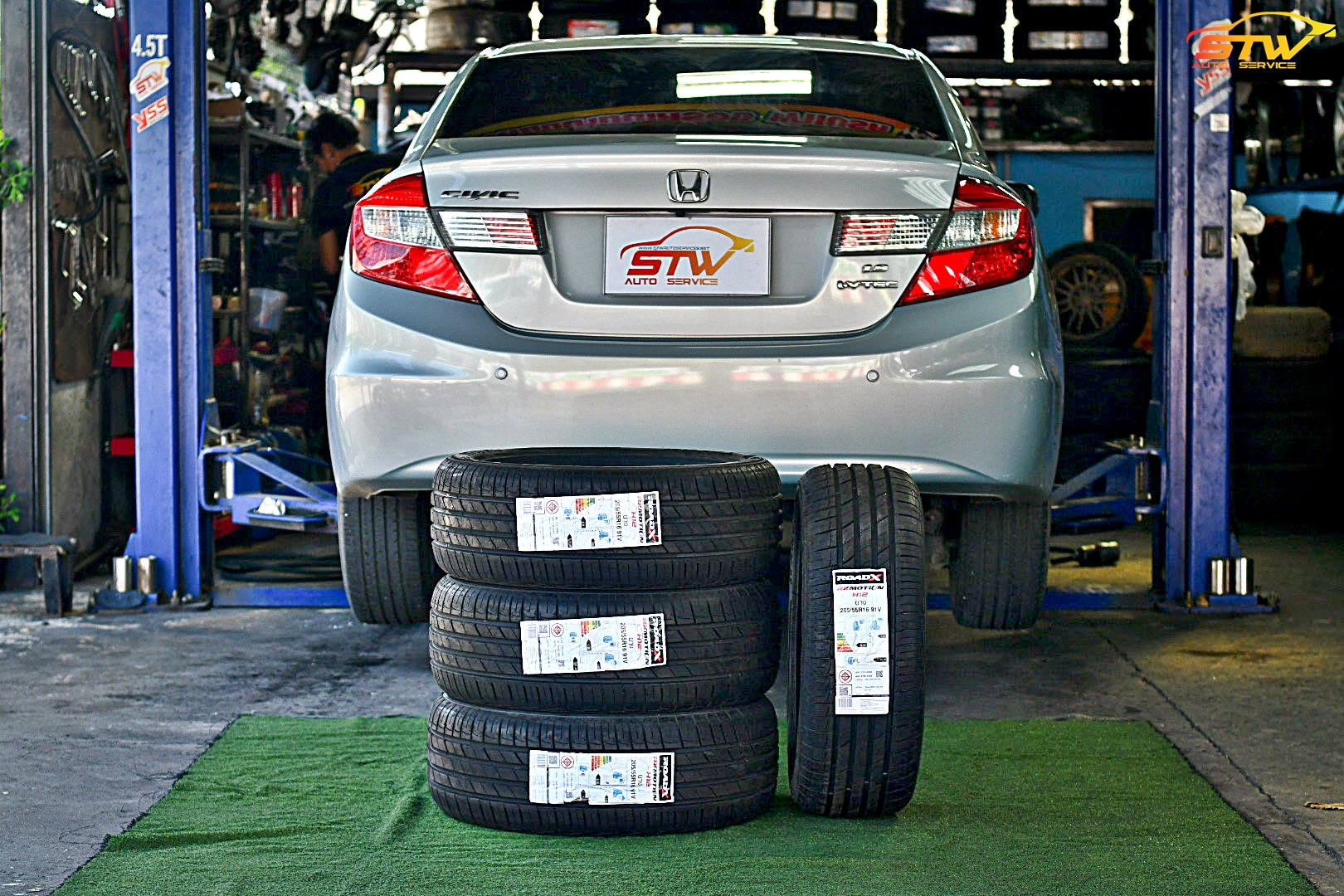 เปลี่ยนยาง HONDA CIVIC FB ROADX H12 205/55R16 91V