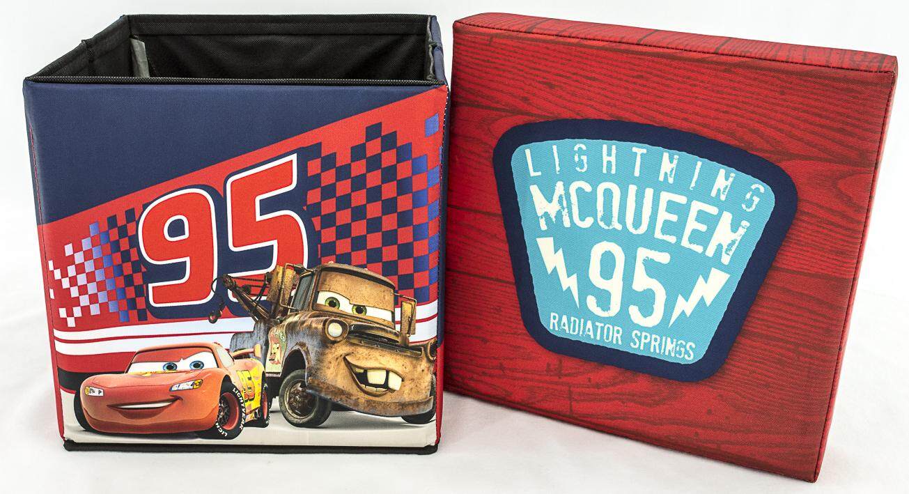 เก้าอี้กล่องเก็บของ 2in1 สตูล Cars