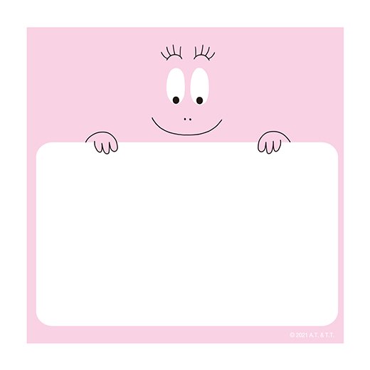 สมุดฉีก Barbapapa Square Memo จากญี่ปุ่น ลาย Face ขนาด 10 x 10 x 1 ซม. มี 4 ลาย รวม 120 แผ่น