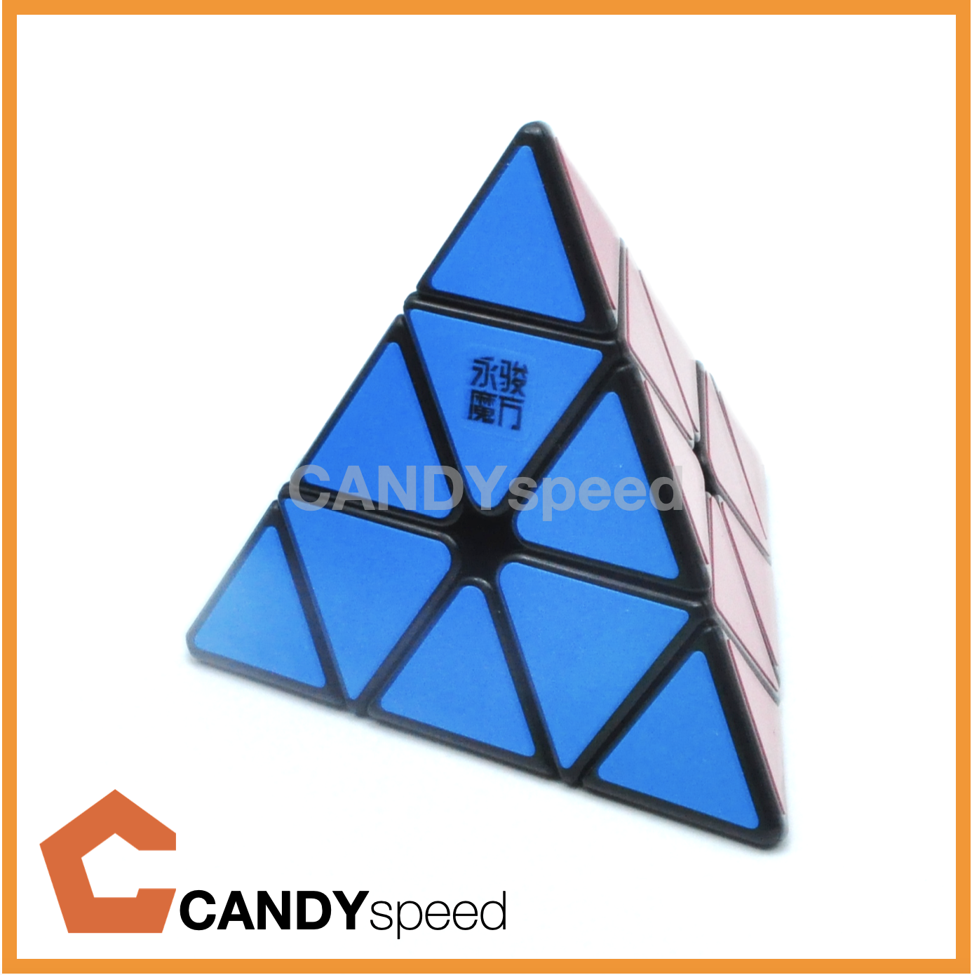 รูบิค สามเหลี่ยม มีแม่เหล็ก YJ YuLong Pyraminx V2 M Black | By CANDYspeed