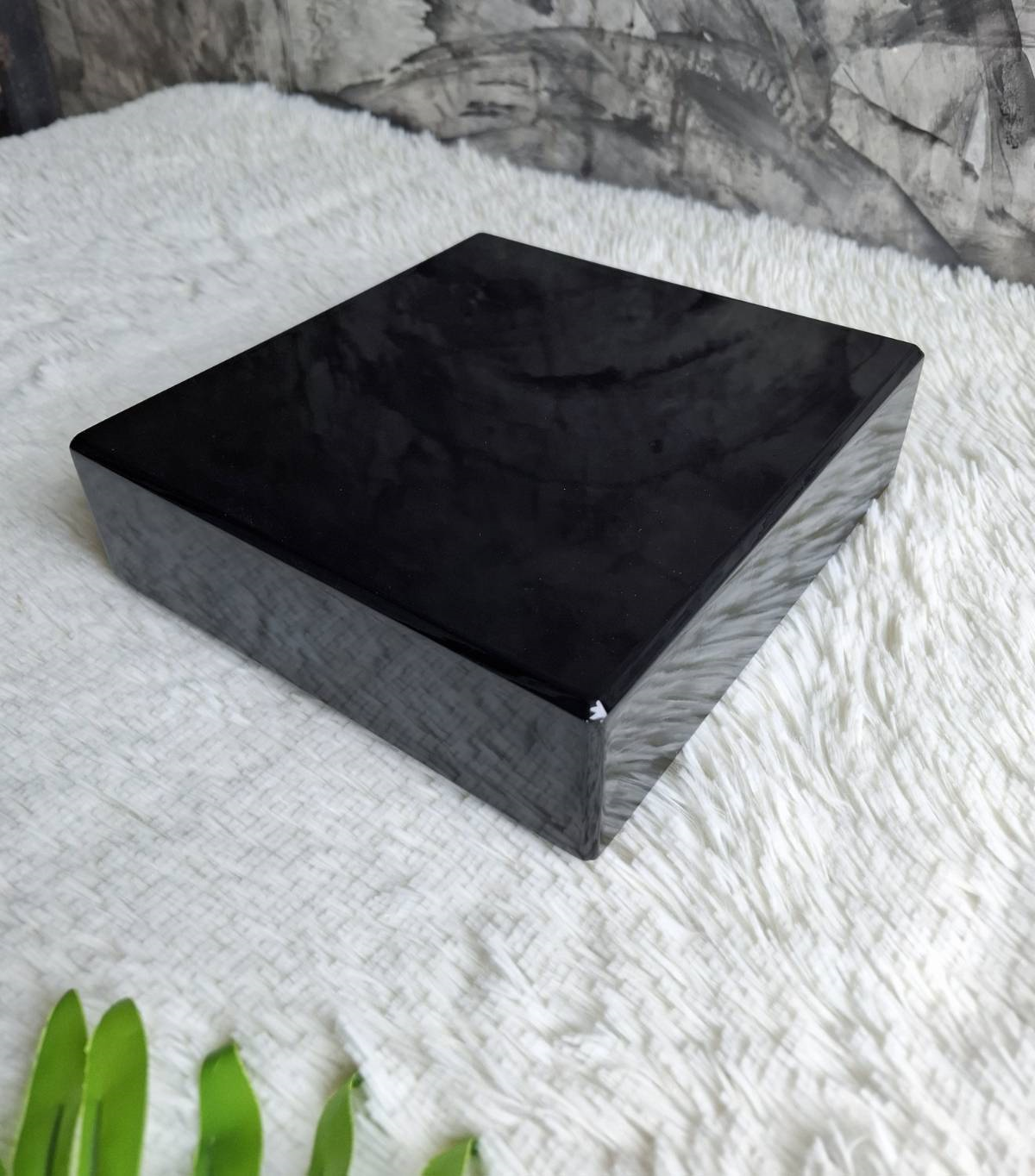 กล่องไม้สีอุตสาหกรรม สีดำ