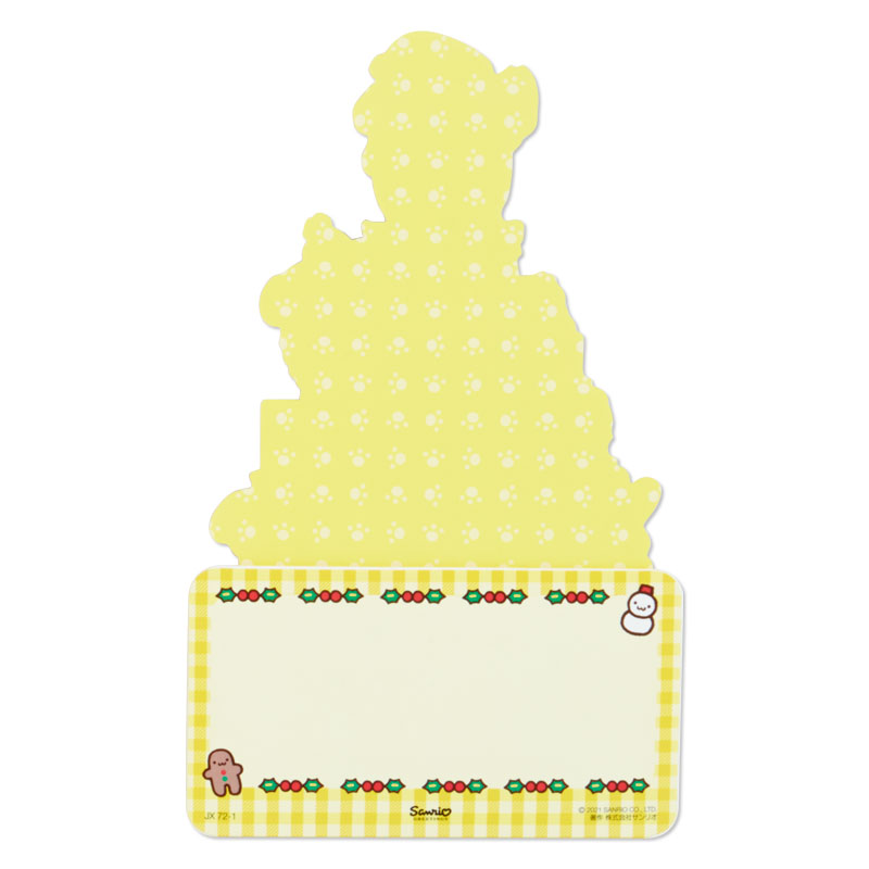 Sanrio Christmas Pop Up Card From Japan การ์ดอวยพรลาย Pompompurin กางออกมาเป็นต้นคริสต์มาสได้น่ารัก ขนาด 18.8 x 13 x 7.2 ซม.